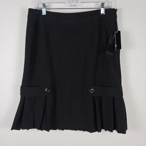 AGB Pleated Skirt Size 8 Black 2012 Retro NWT